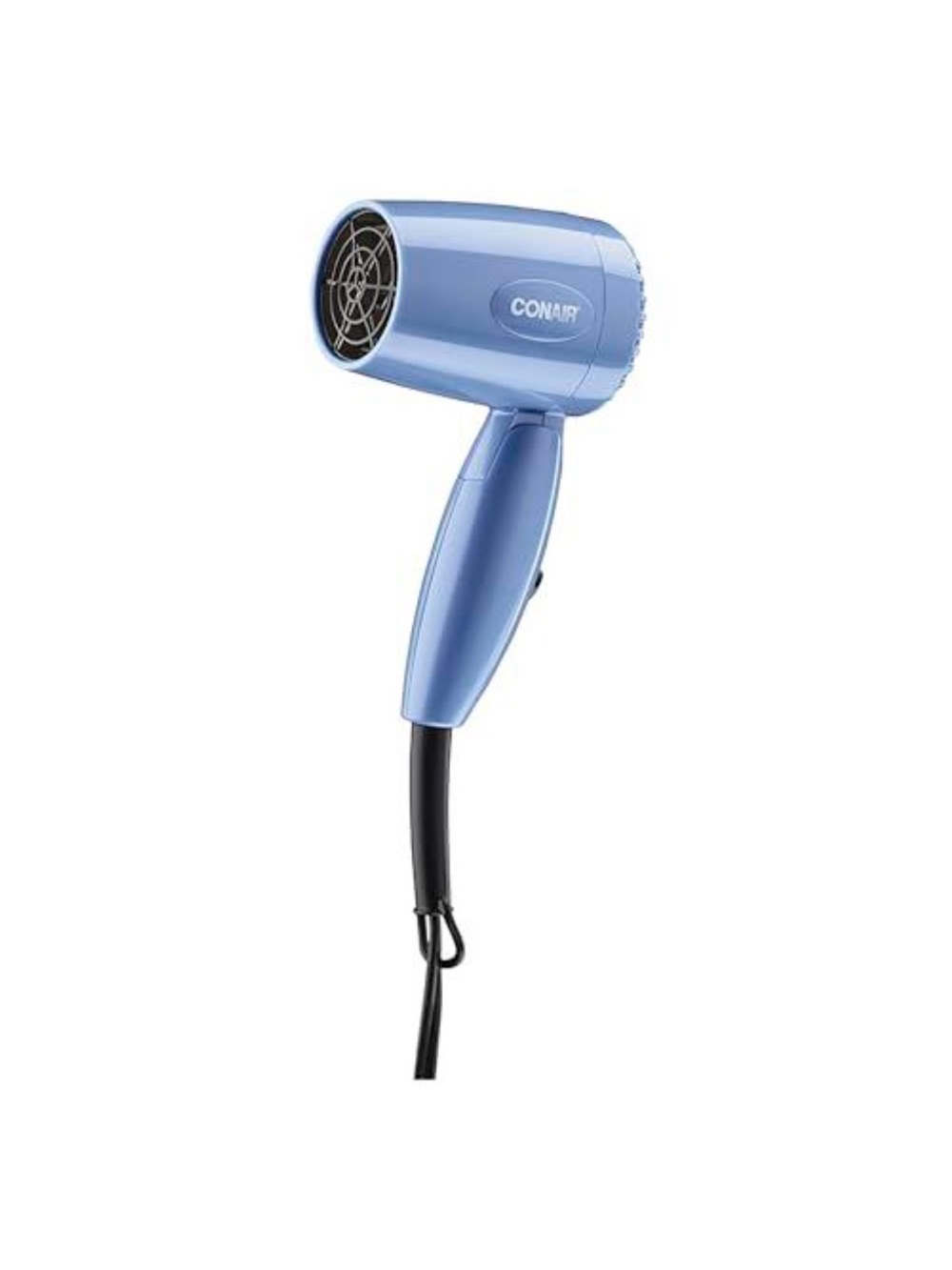 Blue Compact Travel Hair Dryer - Lightweight Foldable